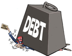 crushing debt